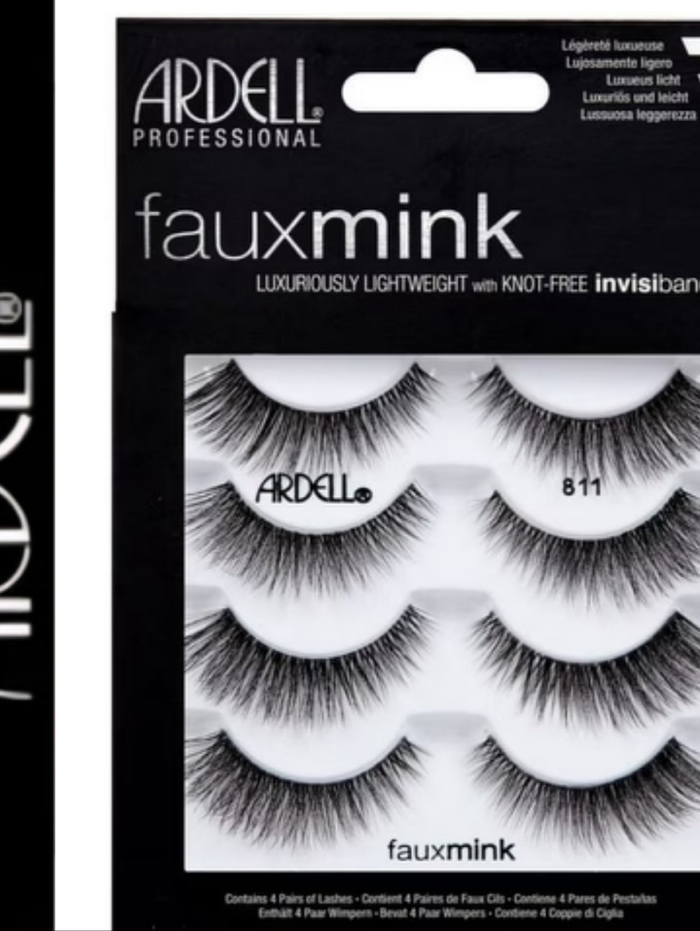 Ardell Faux Mink 4-Pack Eyelashes - Black
